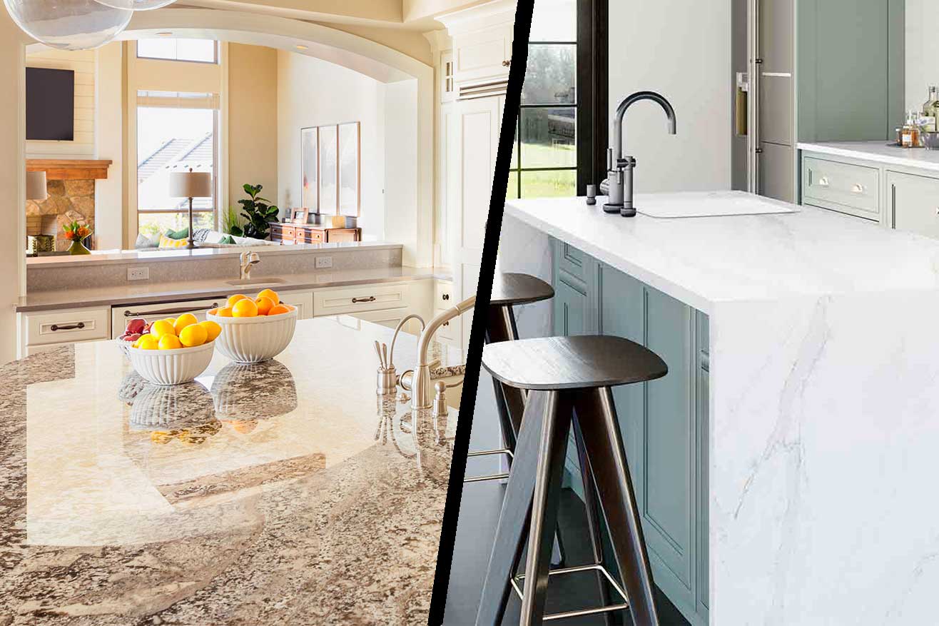 Granite Vs Quartz Countertops Multistone Fabrication Inc